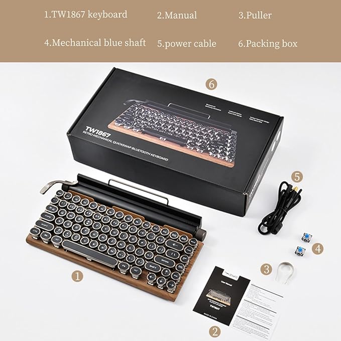 RETROTECH | Vintage Mechanical Keyboard with RGB